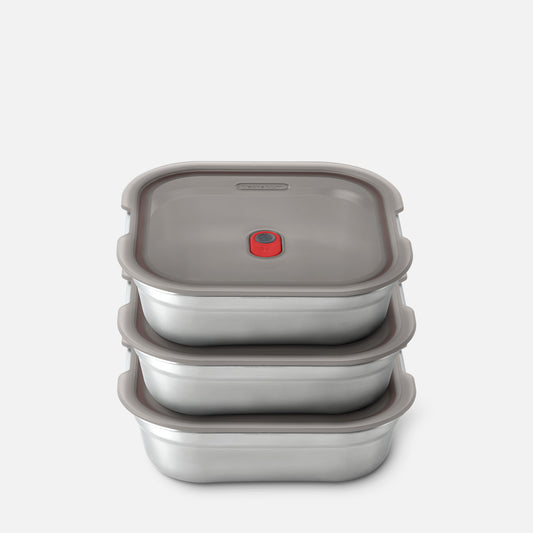 SET DE BOÎTES CARRÉES REPAS X3