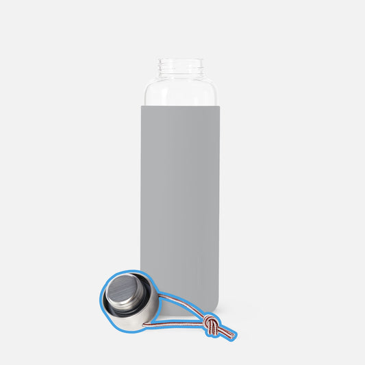 COUVERCLE DE BOUTEILLE D'EAU EN VERRE DE REMPLACEMENT - avec joint et cordon (rouge)